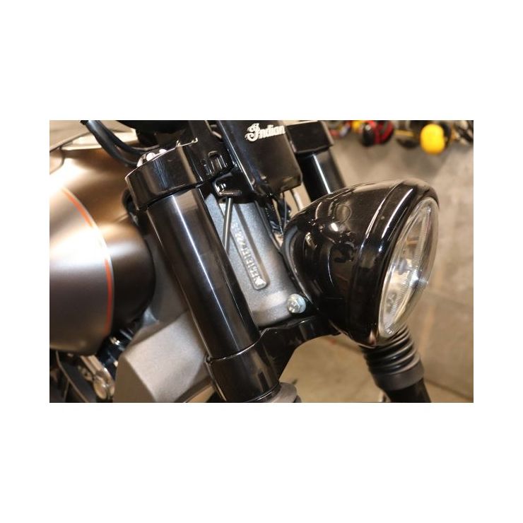 Indian Scout Billet Fork Tube Upper Cover Moore Speed Racing